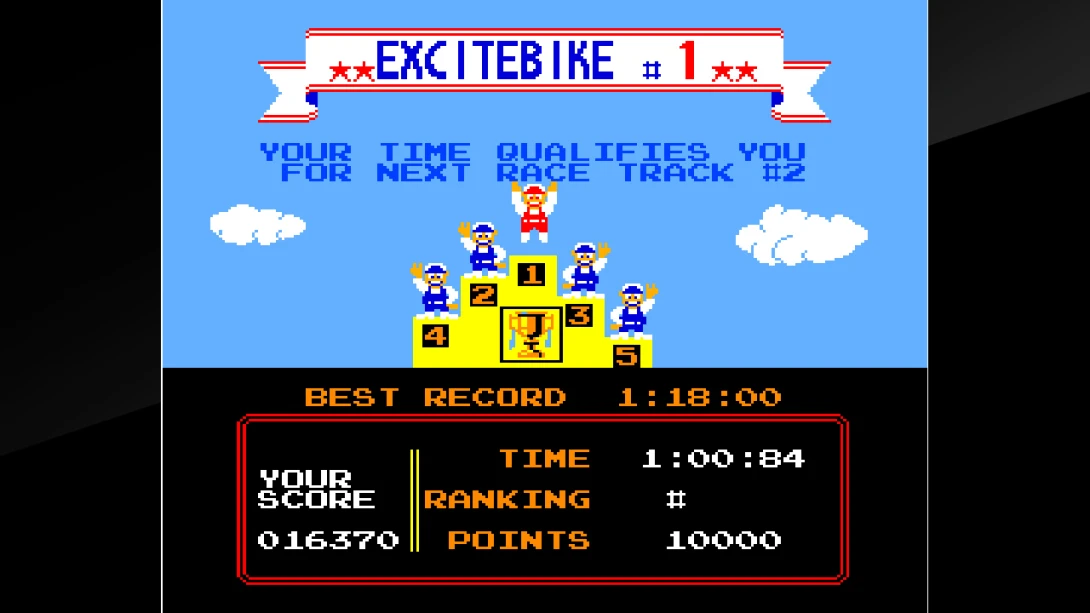 街机档案 越野机车 Arcade Archives EXCITEBIKE 游戏内截图3 街机 竞速