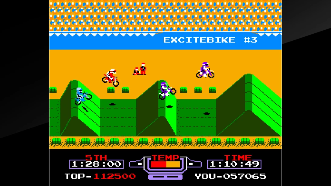 街机档案 越野机车 Arcade Archives EXCITEBIKE 游戏内截图1 街机 竞速