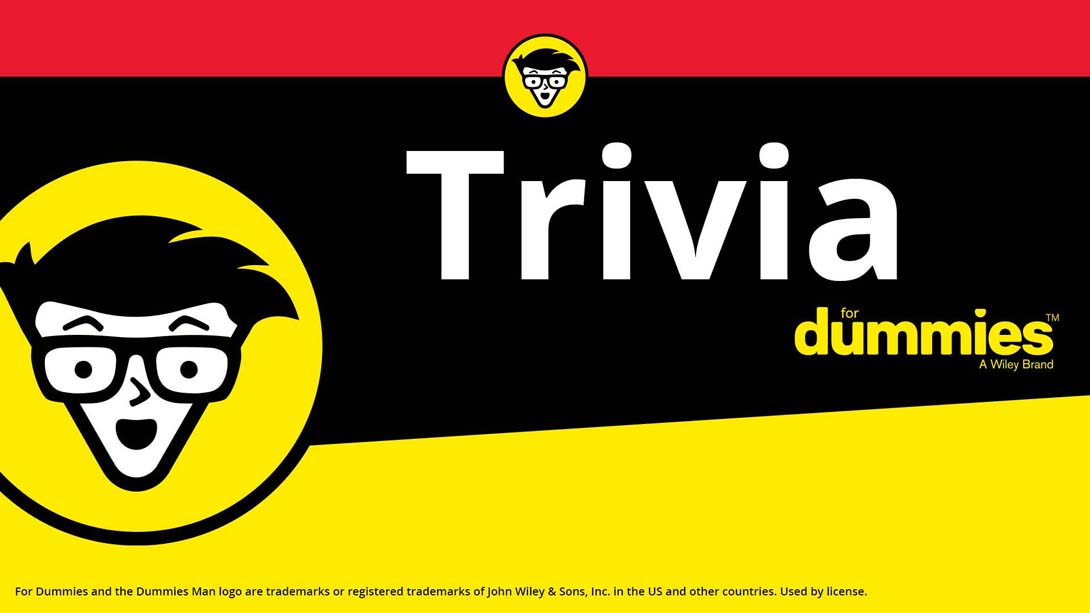 傻瓜琐事™ Trivia For Dummies