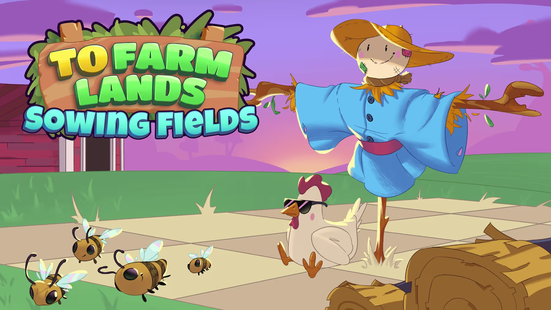 耕种土地：播种田地 .To Farm Lands: Sowing Fields