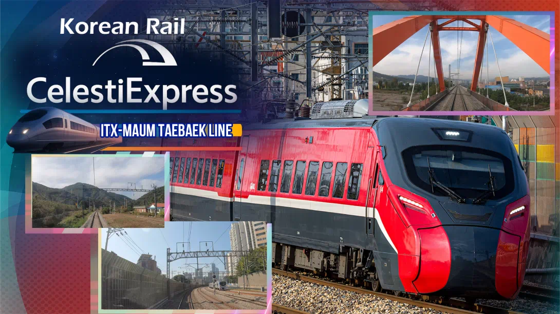 韩国铁路 Celesti特快 ITX MAUM 太白线 .Korean Rail Celesti Express ITX MAUM Taebaek Line