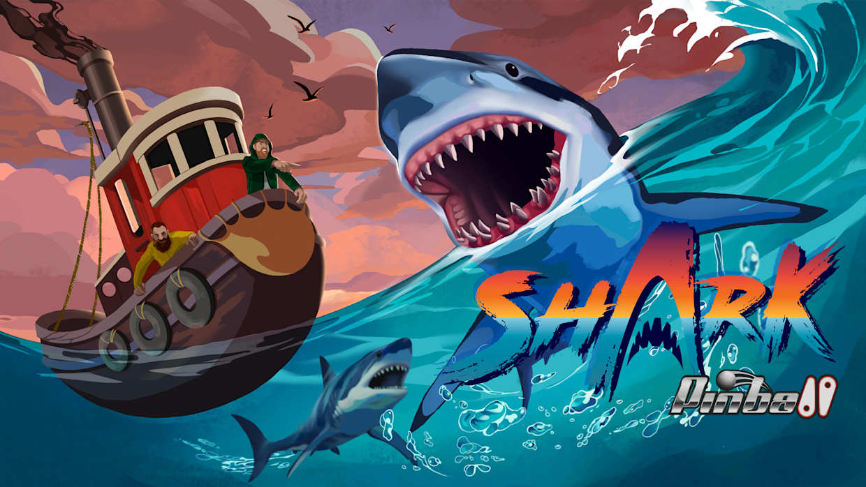 鲨鱼弹子球|鲨鱼弹珠台|Shark Pinball