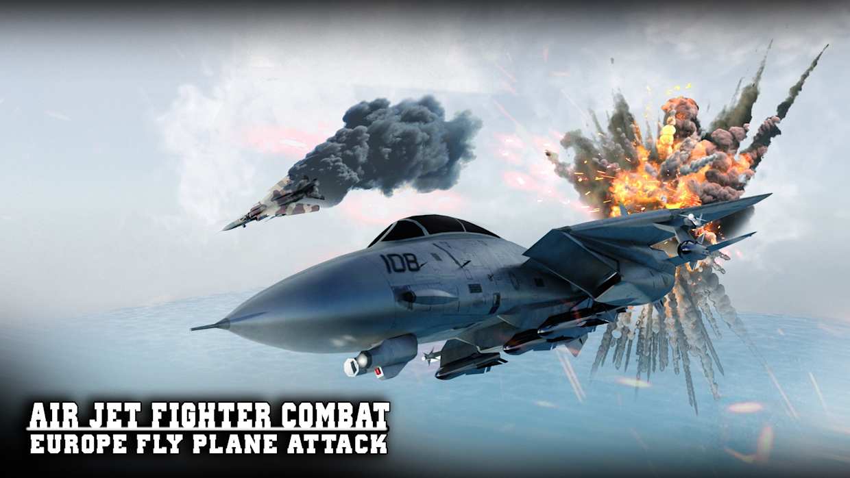 喷气式战斗机战斗：欧洲飞机攻击|Air Jet Fighter Combat: Europe Fly Plane Attack