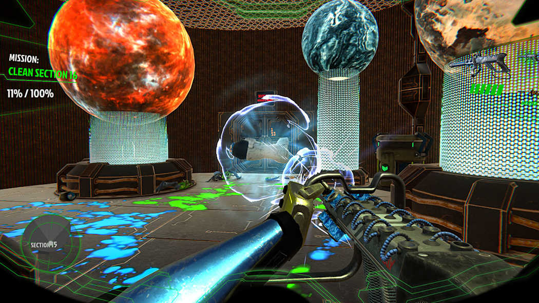 Space CleanUp: Cosmic Robot Disinfector 7
